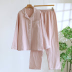 Ensemble de nuit en coton gaufré